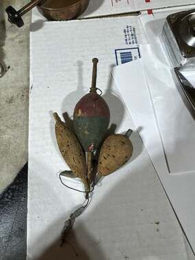 Antique Wooden Painted Fishing Float or Bobber – ,